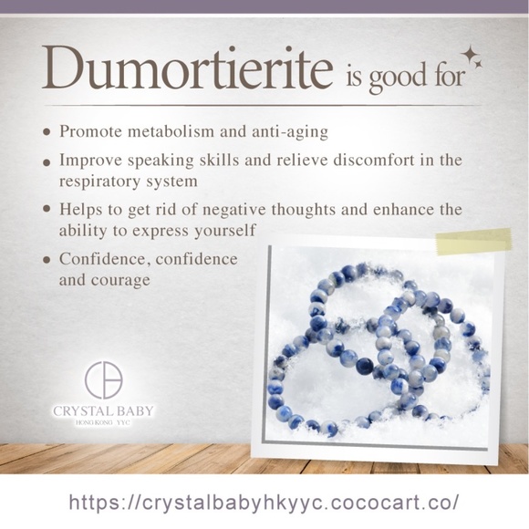 Crystalbabyhkyyc 🔮  Dumortierite Bracelet - Picture 3 of 5